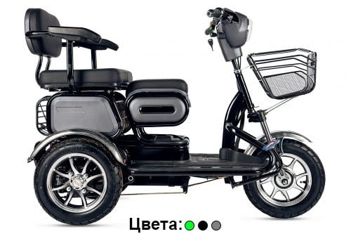 Трицикл Rutrike S2 V3 500W 48v 18Ah - электроскутер Трицикл Rutrike S2 V3 500W 48v 18Ah - электроскутер